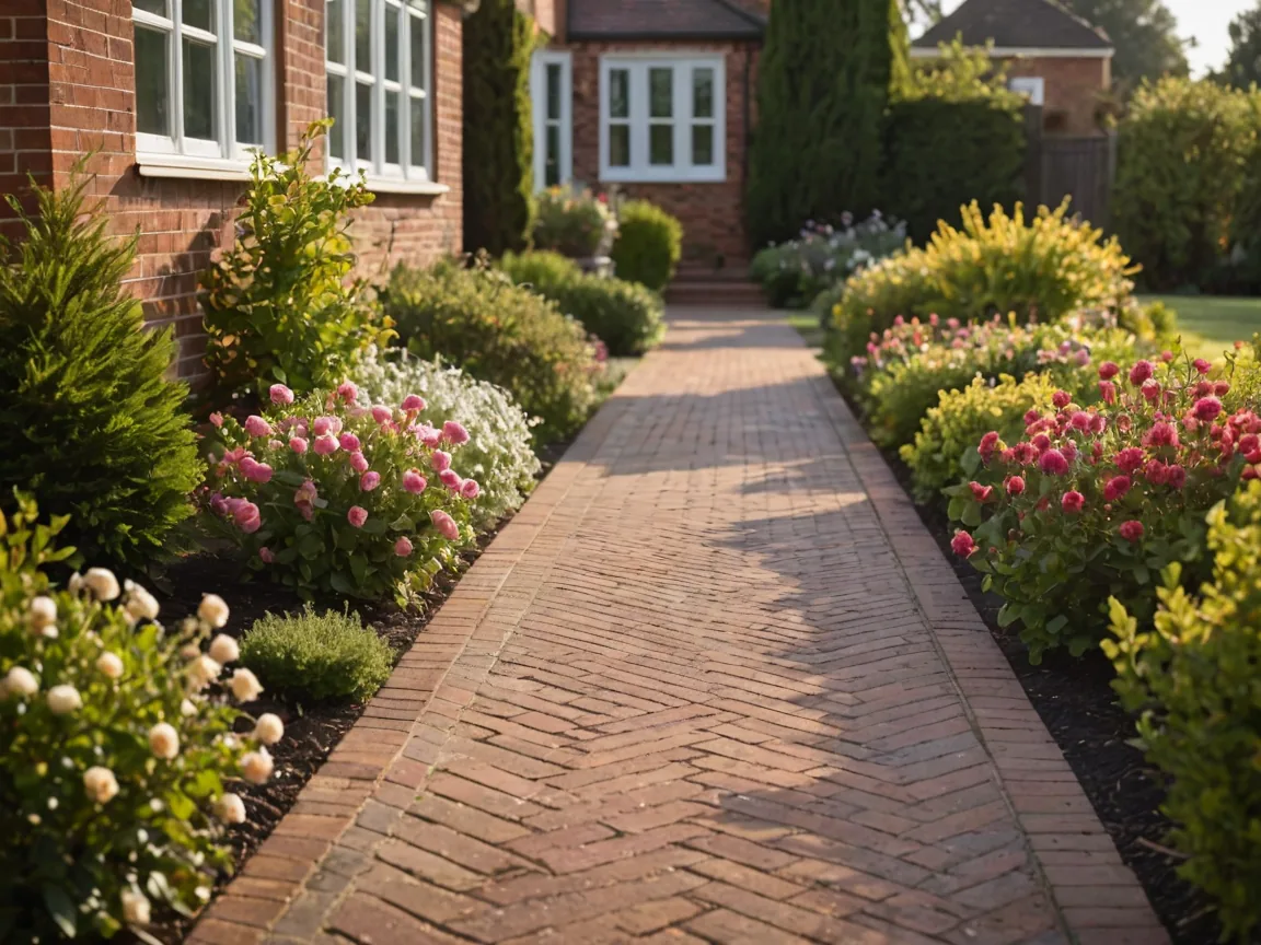 Brick walkway